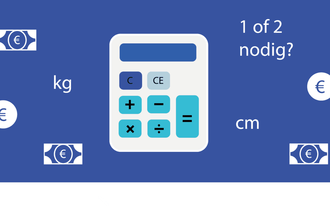 Online rekenmachine op de website