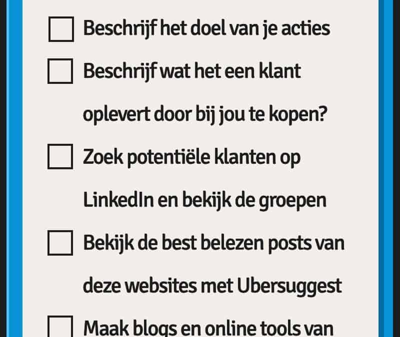 Wordt de topper van de werkvloer met dit marketing- en communciatieplan