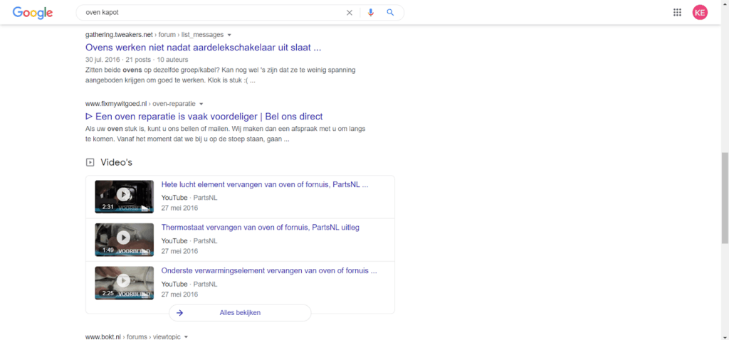 Video in SEO-resultaten